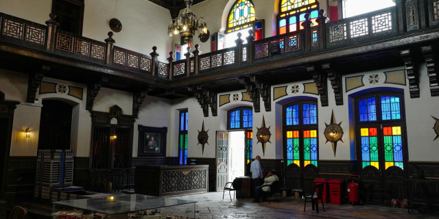 The interior of the Hejaz Railway Station in Damascus, Syria